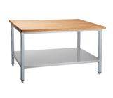 СППМР Стол производственный для мучных работ 1500*500*850мм с полкой без бортов