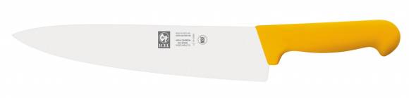 Нож поварской 300/445 мм. Шеф желтый, узкое лезвие PRACTICA Icel 24300.3027000.300 Нож поварской 300/445 мм. Шеф желтый, узкое лезвие PRACTICA Icel 24300.3027000.300