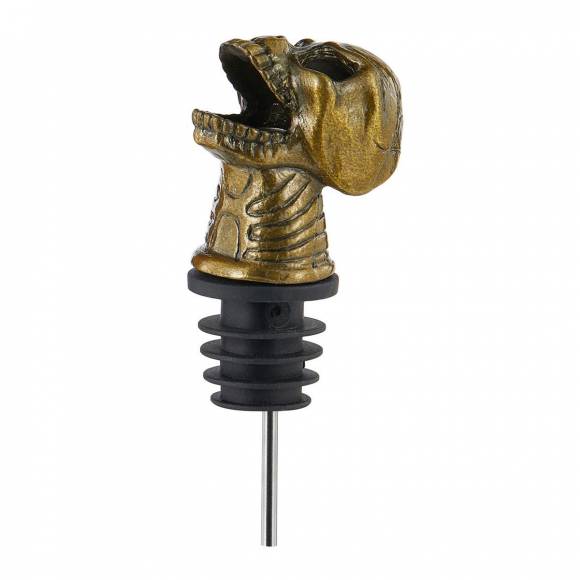 Пробка-гейзер для бутылок."Череп" бронзовое напыление, P.L. - Barbossa PORE0037-ABP