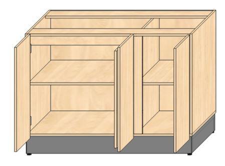 RD2 МОБ (п) - Модуль-основа базовая с дверями и внутренними полками ПРИСТЕННАЯ 1300х700х862 RD2 МОБ (п) - Модуль-основа базовая с дверями и внутренними полками ПРИСТЕННАЯ 1300х700х862