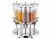 Диспенсер сервиров. для соков и сухих продуктов 6 колб х 3л U18-1000 SUN-P.L. PROFF CUISINE 8120060