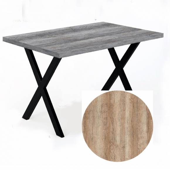 Стол прямой 1200х800х750 Х-образный Лагерта Стол прямой 1200х800х750 Х-образный Лагерта