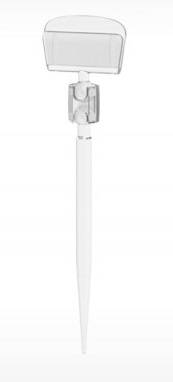 Держатель для ценников и табличек 5*2 см. h=11 см. прозр. пластик. на иголке Держатель для ценников и табличек 5*2 см. h=11 см. прозр. пластик. на иголке