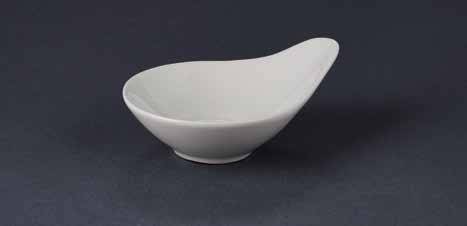 Соусник 107х84х50мм круглый с вытянутым краем фарфор Miniature Ariane белый AMNARN000101010