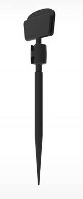 Держатель для ценников и табличек 2,2*1,7 см. h=11 см. черный пластик. на иголке