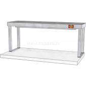 Полка настольная одноярусная с подогревом ТТМ ПНПК1-090/4 97042