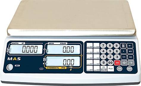 Весы электронные торговые Master MAS MR1-15