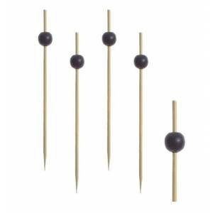 Пики бамбуковые 120мм Черная Жемчужина 100 шт/уп. HNC-352  50966 /40/