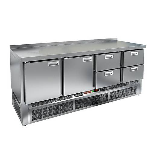 Стол холодильный Hicold GNE 1122/TN 2 двери 4 ящика (агрегат внизу) Стол холодильный Hicold GNE 1122/TN 2 двери 4 ящика (агрегат внизу)