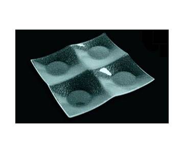 Тарелка 200х200мм 3D Glassware квадратная 2020-4002-94-003 50048