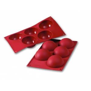 Форма силиконовая "Полусфера" 30х17,5см 5ячеек (d8h4) P.L. D-001 81200404 Форма силиконовая "Полусфера" 30х17,5см 5ячеек (d8h4) P.L. D-001 81200404