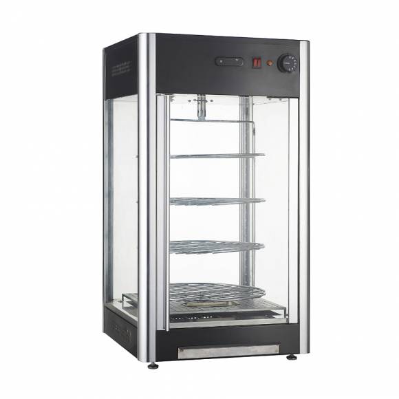 Витрина тепловая кондитерская настольная 108л Koreco RTR108L 3 вращ. полки 9046