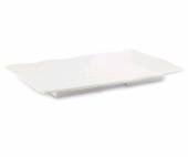 Тарелка прямоугольная  255х185мм Ever Unison меламин JSQ511/White 46418