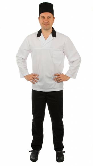 Брюки повара летние р-р 50 черные 00200  со218