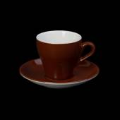 Кофейная пара 190мл Corone Gusto коричневая фк1731