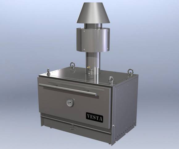 Печь-мангал Vesta M38 N нерж.