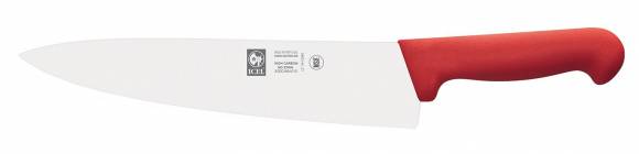 Нож поварской 260/390 мм. Шеф красный, узкое лезвие PRACTICA Icel 24400.3027000.260 Нож поварской 260/390 мм. Шеф красный, узкое лезвие PRACTICA Icel 24400.3027000.260