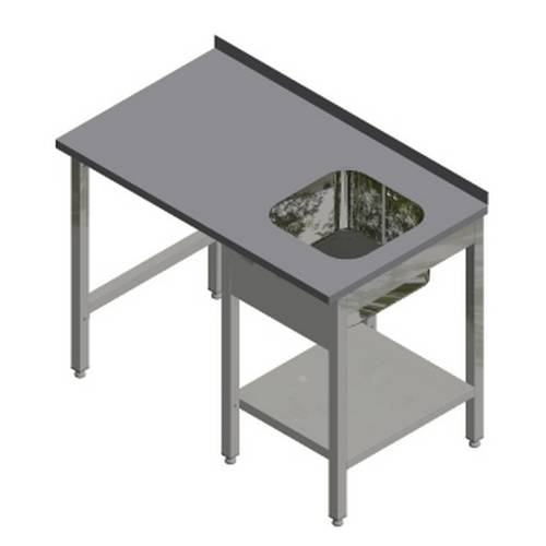 Стол с ванной Kayman для фронтальных п/м Tatra СПМФ-121/1207 правый