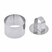 Форма для выкладки/выпечки "Круг" d= 80 h=40мм с прессом 17095 /1/ Форма для выкладки/выпечки "Круг" d= 80 h=40мм с прессом 17095 /1/