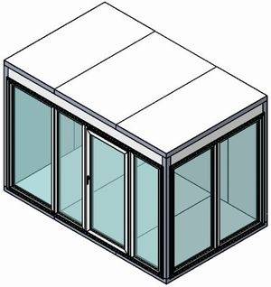 Камера холодильная со стеклопакетами Polair КХН- 11,02 3160х1960х2200 (стекл. дверь по стороне 3160)