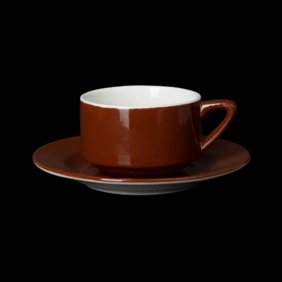 Кофейная пара 190мл Corone Gusto коричневая фк1740 Кофейная пара 190мл Corone Gusto коричневая фк1740