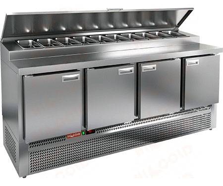 Стол холодильный для пиццы Hicold PZE1-1111/GN (1/3) агрегат внизу Стол холодильный для пиццы Hicold PZE1-1111/GN (1/3) агрегат внизу