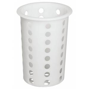 Емкость для столовых приборов (стакан) 95х130мм белый пластик перфорир. MG 1700 57285
