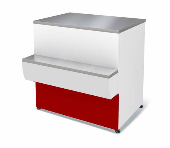 Прилавок П2629 Таир расчетно-кассовый неохлаждаемый (красный) МХМ 4.331.050-10-КМ Прилавок П2629 Таир расчетно-кассовый неохлаждаемый (красный) МХМ 4.331.050-10-КМ