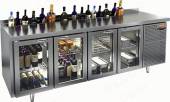 Стол холодильный барный Hicold SNG 1111 HT V 4 стеклянные двери Стол холодильный барный Hicold SNG 1111 HT V 4 стеклянные двери