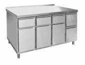 Стол для кофемашины Абат СКМ-7-2 (1400x700x860 мм) 3 выдв. ящика, 1 откидн. ящик, 4 шкаф. Стол для кофемашины Абат СКМ-7-2 (1400x700x860 мм) 3 выдв. ящика, 1 откидн. ящик, 4 шкаф.