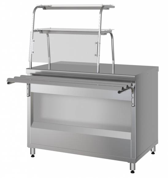 Прилавок нейтральный с полками МХМ ПНП15 100115005