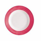 Тарелка суповая 225мм вишневый край Браш H2687 40577 /6/ Тарелка суповая 225мм вишневый край Браш H2687 40577 /6/