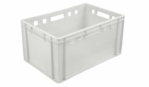 Ящик 600*400*300 мм. для мяса Е3 прямой сплошной, морозостойкий, белый (крышка 49164) /1/28/ Ящик 600*400*300 мм. для мяса Е3 прямой сплошной, морозостойкий, белый (крышка 49164) /1/28/