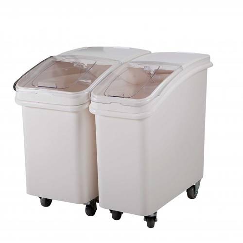 Контейнер для сыпучих продуктов 120л 750х470х745мм на колесах белый Jiwins Maco (КНР) JW-S120 Контейнер для сыпучих продуктов 120л 750х470х745мм на колесах белый Jiwins Maco (КНР) JW-S120