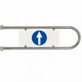 Дуга на калитку Ростов-Дон К11 левая 700мм хром 0005-01