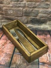 Ящик для подачи столовых приборов 250х100х40мм дерево МП12 (153029) 61751 /1/100/