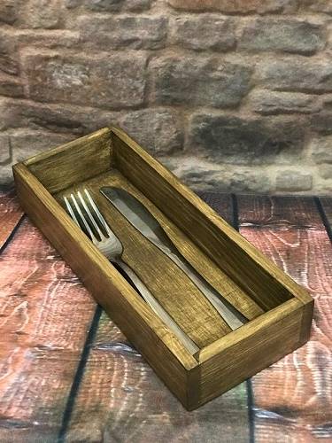 Ящик для подачи столовых приборов 250х100х40мм дерево МП12 (153029) 61751 /1/100/ Ящик для подачи столовых приборов 250х100х40мм дерево МП12 (153029) 61751 /1/100/