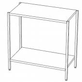 СТП2 стеллаж производственный 2 полки 1500*400*1000