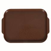 Поднос прямоугольный 45х35,5см с ручками светло-коричневый [MG 83546] мки113  /10/