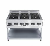 Плита индукционная 6-х конфорочная Abat КИП-69П-5,0 серия 900