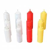 Бутылка для соуса пластиковая 220мл Maco Jiwins JW-BSD8-YEL желтая Бутылка для соуса пластиковая 220мл Maco Jiwins JW-BSD8-YEL желтая