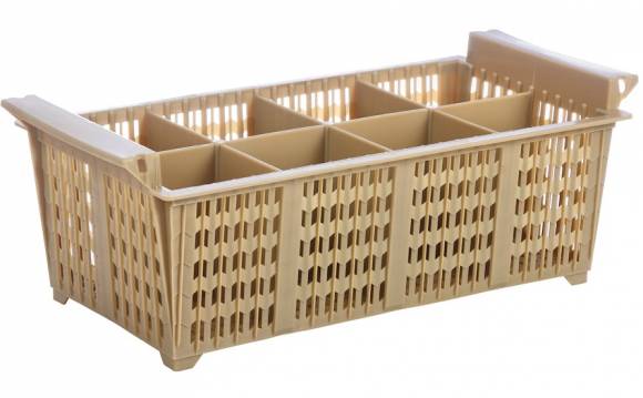 Емкость для столовых приборов 8 секций пластик цвет в асс. [JW-8BH, JW-8N, JW-8B] кт275