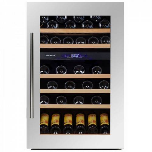 Винный шкаф компрессорный встраиваемый DUNAVOX DX-57.146DWK 2 температурные зоны