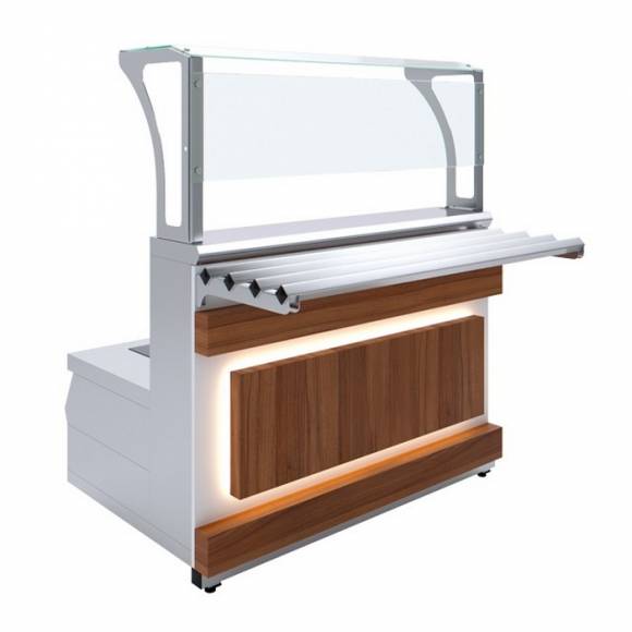 Мармит первых блюд 2-конфорочный индукционный Eco Wood Luxstahl МПИ (С)-1200 Premium