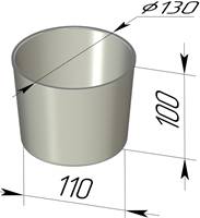 Форма для хлеба Спика круглая 130*110*100 Форма для хлеба Спика круглая 130*110*100