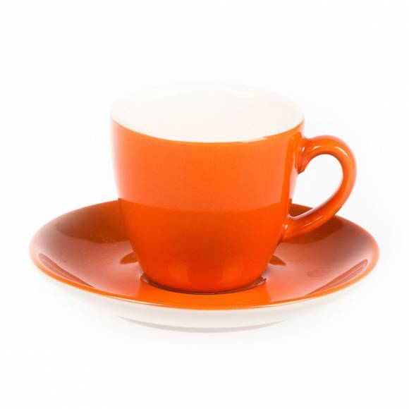 Кофейная пара 80мл оранжевый цвет Barista P.L. 4626/4627 (orange) /6/ Кофейная пара 80мл оранжевый цвет Barista P.L. 4626/4627 (orange) /6/
