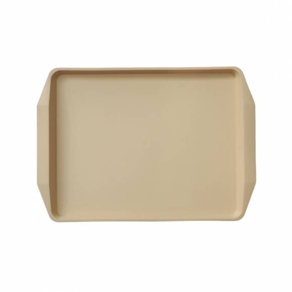 Поднос прямоугольный 42х30см бежевый поверхность шагрень MGprof 1732 Поднос прямоугольный 42х30см бежевый поверхность шагрень MGprof 1732