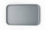 Поднос прямоугольный 52,5x32,5см серый поверхность шагрень (107) MGprof 1737