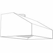 Зонт вытяжной пристенный купольный 900*1300 Зонт вытяжной пристенный купольный 900*1300