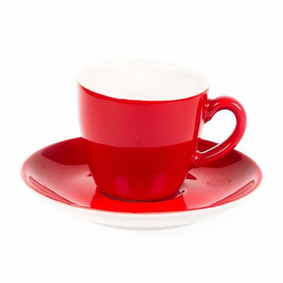 Кофейная пара 80мл красный цвет Barista  P.L. 4626/4627 (red) /6/